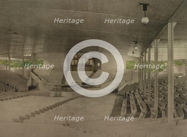 Interior of Assembly Hall (i.e. the Amphitheater), Chautauqua, New York, c1899. Creator: Unknown.