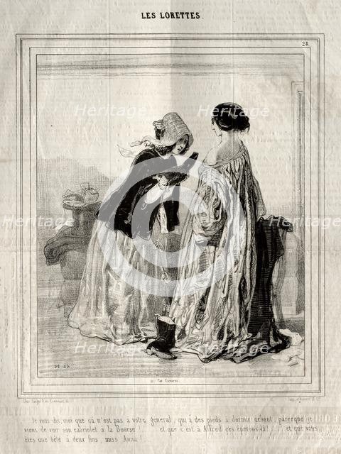 Les Lorettes, 1842. Creator: Paul Gavarni (French, 1804-1866).