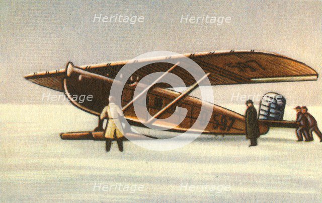 Dornier Merkur plane with snow skids, 1920s, (1932). Creator: Unknown.