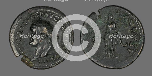 Coin Portraying Emperor Vespasian, 76. Creator: Unknown.