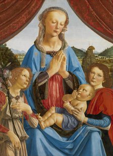 The Virgin and Child with Two Angels (Madonna di Volterra), ca 1471-1472. Creator: Verrocchio, Andrea del (1437-1488).