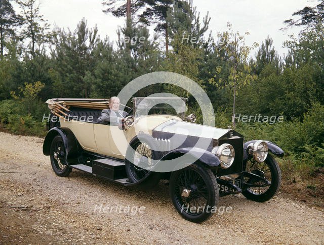 1914 Sizaire Berwick with actor Jack Warner. Creator: Unknown.