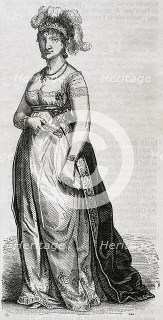 Maria Luisa of Parma, (1751-1819), Queen consort of Spain, (1788-1808), wife of Charles IV, 1853.  Creator: Unknown.