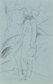 Preliminary Sketch for the Portrait of John Ruskin, 1853-1854. Artist: John Everett Millais.