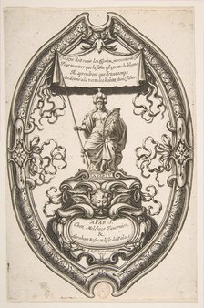 Virtue: Athena, 1637. Creator: Abraham Bosse.