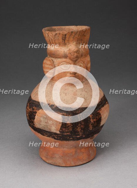 Jar in the Form of an Abstract Figure with Modeled Head, 100 B.C./A.D. 500. Creator: Unknown.