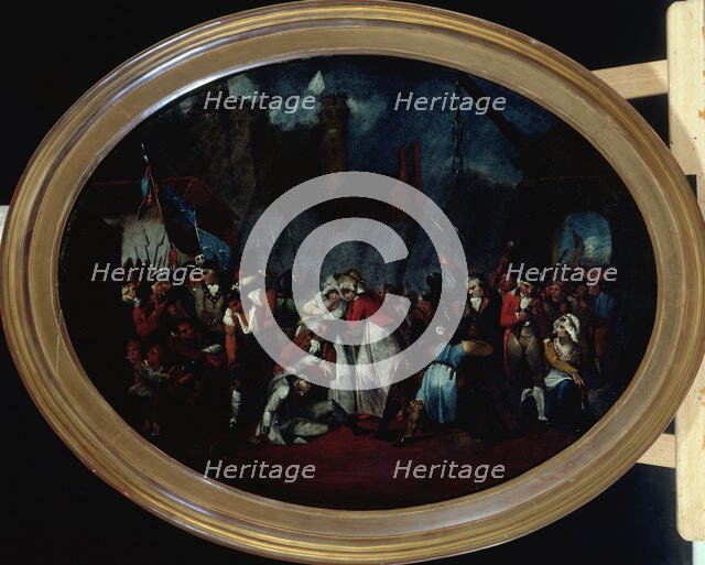 Storming of the Bastille, July 14, 1789. Creator: Henry Singleton.