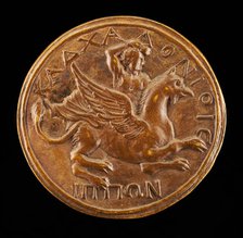 Antinous on a Griffin [reverse], probably 1500/1599. Creator: Unknown.