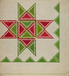 Patchwork Quilt, c. 1936. Creator: Katherine Hastings.