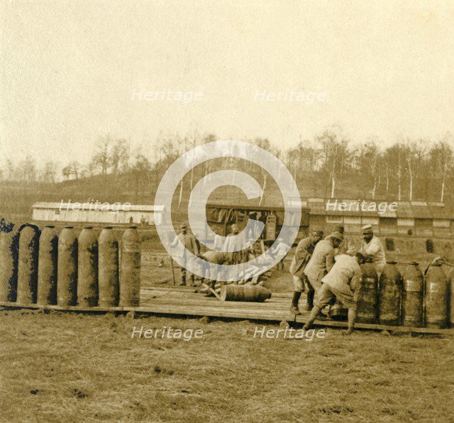 Depot for large shells, c1914-c1918. Artist: Unknown.
