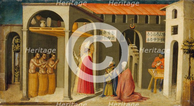 Saint Nicholas Resuscitating Three Youths, 1433-35. Creator: Bicci di Lorenzo.