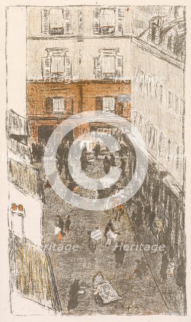 Rue vue d'en haut, 1895. Creator: Pierre Bonnard.