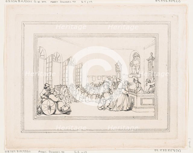 Comforts of Bath, Plate 3, January 6, 1798., January 6, 1798. Creator: Thomas Rowlandson.