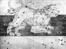 Constellation of Leo, 1723. Artist: Unknown