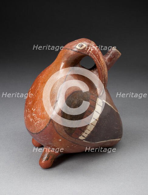 Single Spout Vessel in the Form of a Long-Beaked Bird with Turned Head, 180 B.C./A.D. 500. Creator: Unknown.