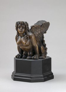 Object with Sphinx Head (Furniture Mount?), 16th/19th century. Creator: Unknown.