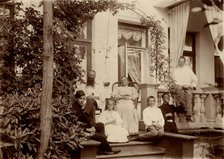 Family P.N. Konovalov during a holiday at the dacha (in Tarakanovo), 1890. Creator: Unknown.