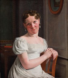 Julie Eckersberg, née Juel, the Artist's Second Wife, 1817. Creator: CW Eckersberg.