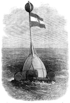The Atlantic Telegraph Expedition: the second buoy...where the cable was grappled, Aug. 8, 1865. Creator: Unknown.