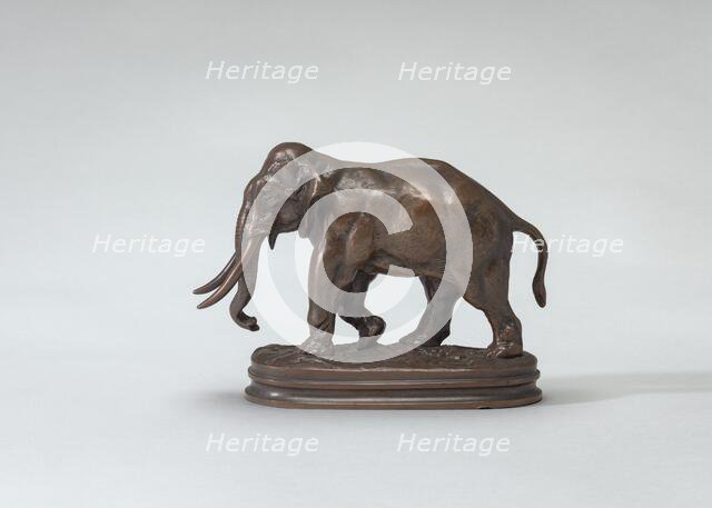 Asian Elephant Walking, model c. 1830s. Creator: Antoine-Louis Barye.