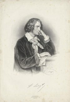 Portrait of the Composer Franz Liszt (1811-1886), 1846. Creator: Kriehuber, Josef (1800-1876).