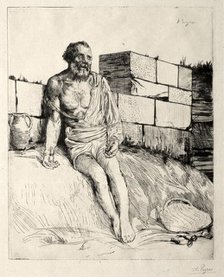 Job (First Plate). Creator: Alphonse Legros (French, 1837-1911).