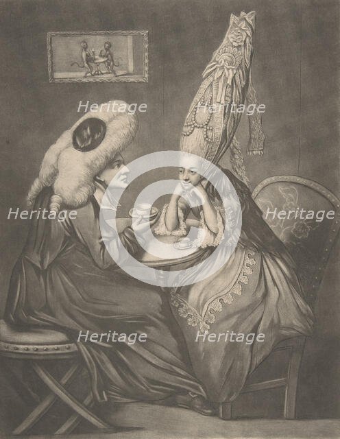 Miss Prattle Consulting Doctor Double Fee about her Pantheon Head Dress, 1772., 1772. Creator: Anon.