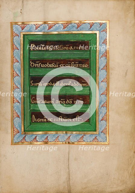 Decorated Incipit Page; Sacramentary, about 1025-1050. Creator: Unknown.