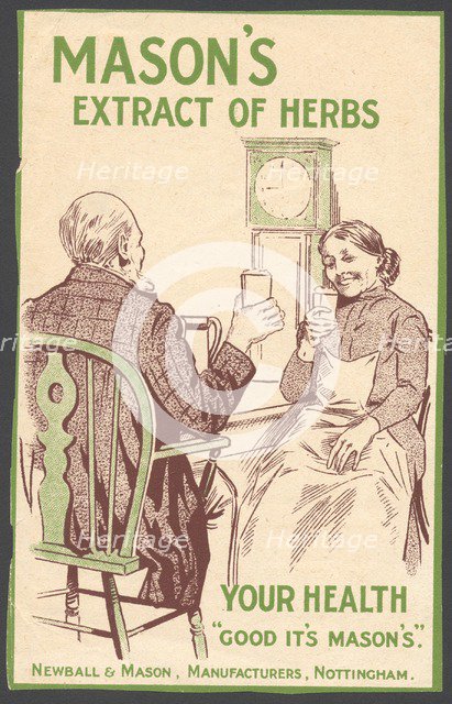 Newball & Mason Extract of Herbs, 1890s. Artist: Unknown