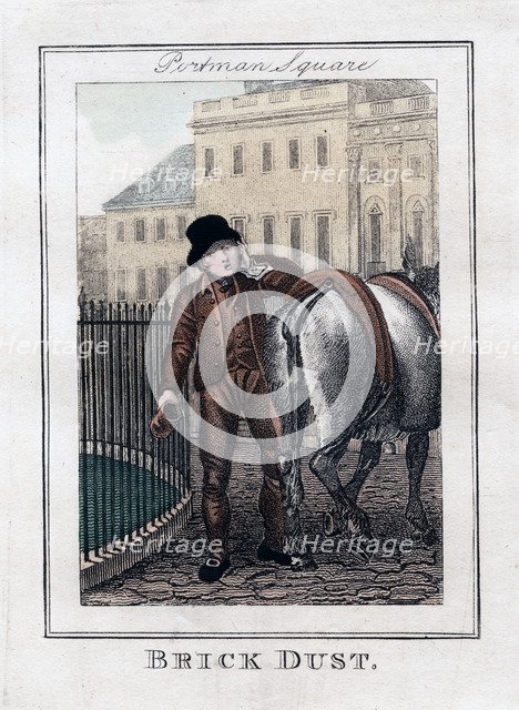 'Brick Dust', Portman Square, London, 1805. Artist: Unknown