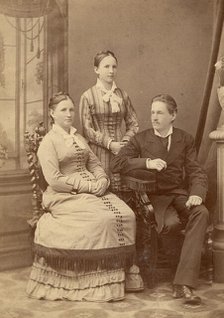 Parents of D. N. Mamonov with his sister, 1870-1879. Creator: DN Mamonov.