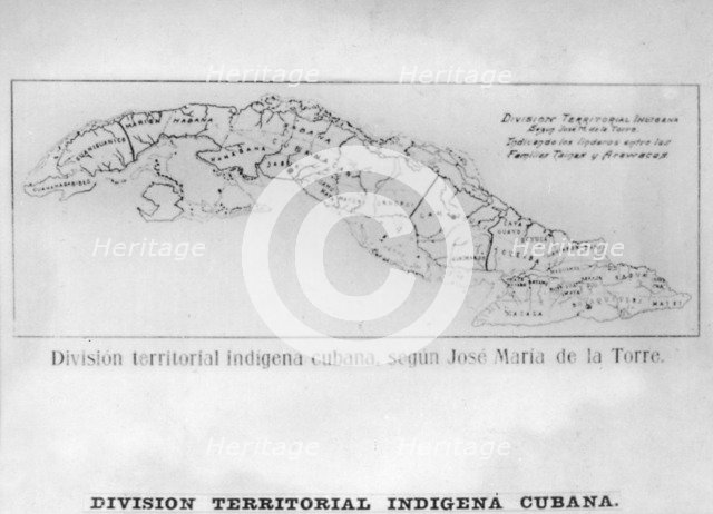 Territorial Divison, (1847), 1920s. Artist: Jose Maria de La Torre