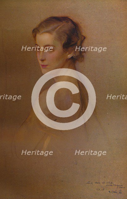 'Study Portrait of HRH the Duchess of Kent', 1934 (1935). Artists: Fulop Laszlo, Philip A de Laszlo.