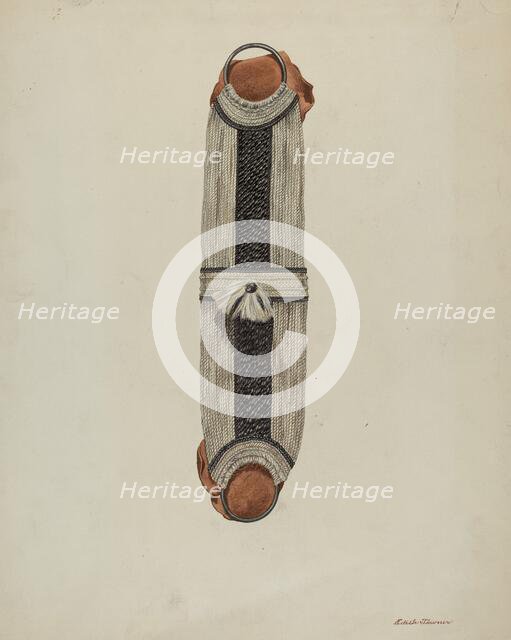 Horse Hair Cinch, c. 1937. Creator: Edith Towner.