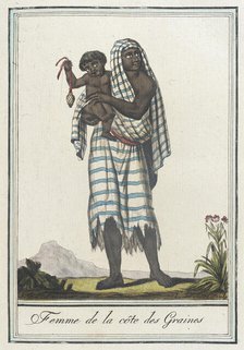 Costumes de Différents Pays, 'Femme de la Côte des Graines', c1797. Creators: Jacques Grasset de Saint-Sauveur, LF Labrousse.