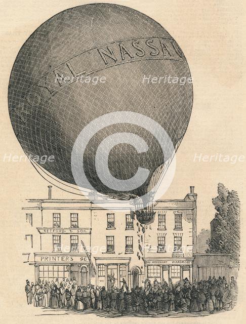 'Accident to the Nassau Balloon in the London-Road, on Wednesday', 1849. Creator: Unknown.