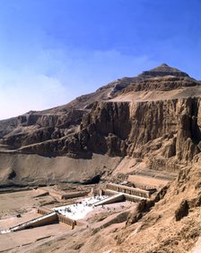 Mortuary temple of Queen Hatshepsut or 'Dyeser-Dyeseru', located in ancient Thebes (Deir el - Bah…