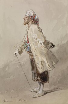 Man in Turkish Dress, c1860. Creator: Paul Gavarni.