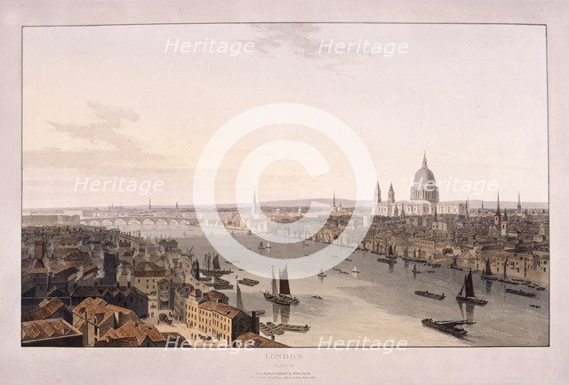 London Bridge, 1804. Artist: William Daniell