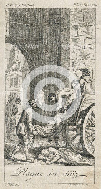 'Plague in 1665', c18th century(?). Artist: William Sherlock.