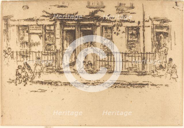 Justice Walk - Chelsea, c. 1886/1888. Creator: James Abbott McNeill Whistler.