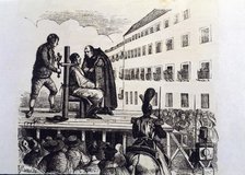 1st Carlist War from 1833 to 1840, death penalty to garotte of a Carlist deputy accused of crimes…