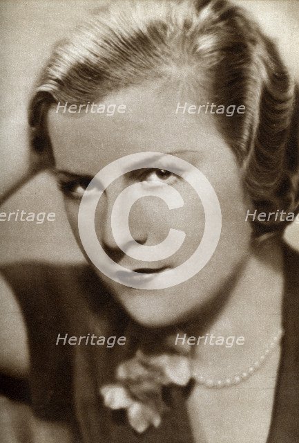 Renate Müller, German actress, 1933. Artist: Unknown