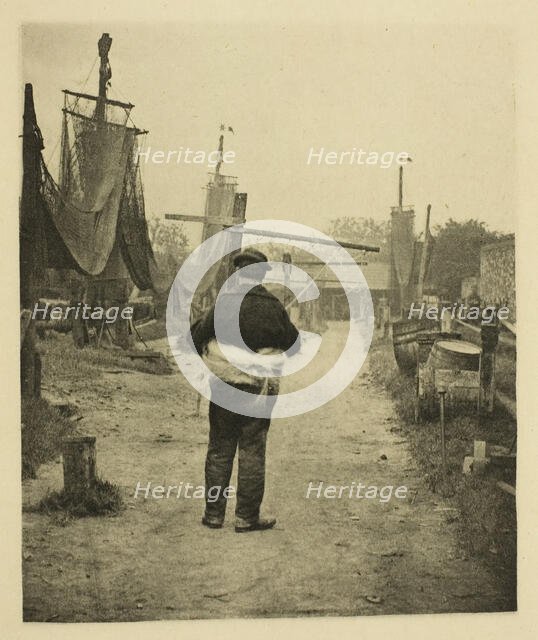 A Rope Walk, 1887. Creator: Peter Henry Emerson.