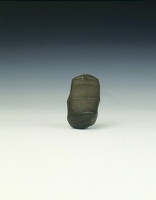 Duan stone bamboo-like paper weight, Ming or Qing dynasty, China, 16th-18th centuries. Artist: Unknown