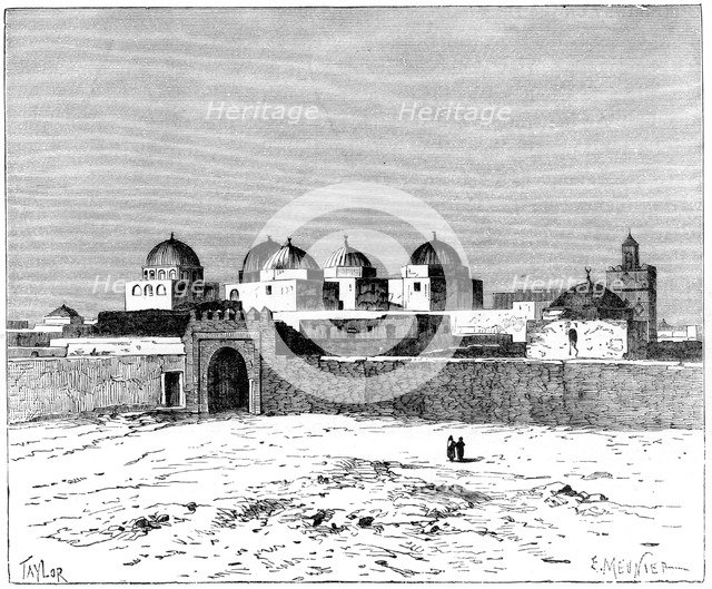 'The Mosque of the Swords, Kairwan', c1890. Artist: Meunier