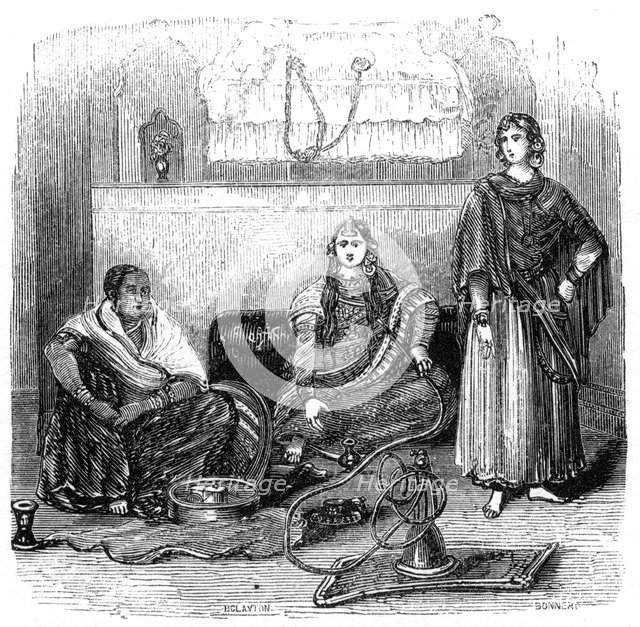 'The Zenana', 1847. Artist: Bonner