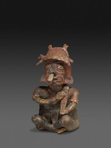 Seated Figure Playing a Rasp, c. A.D. 100. Creator: Unknown.