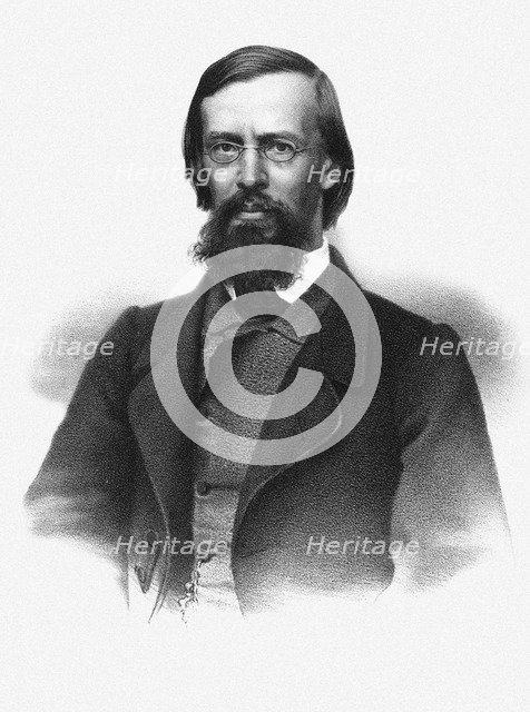 Portrait of the poet Apollon Maykov (1821-1897), 1860s.