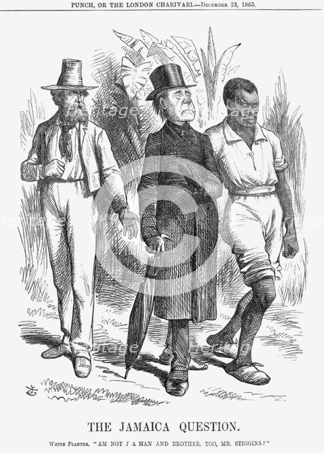 'The Jamaica Question', 1865. Artist: John Tenniel